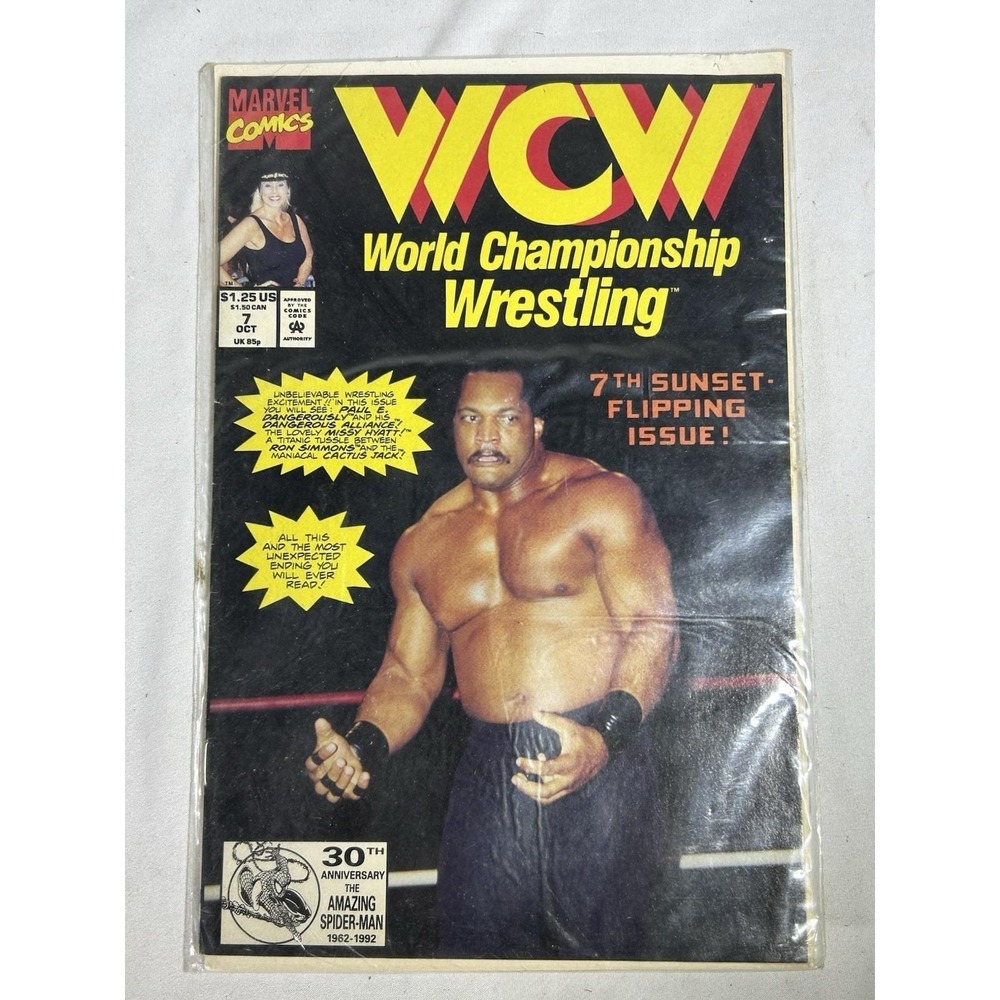 VTG Marvel Ron Simmons WCW Comic World Championship Wrestling Issue # 7 Oct 1992